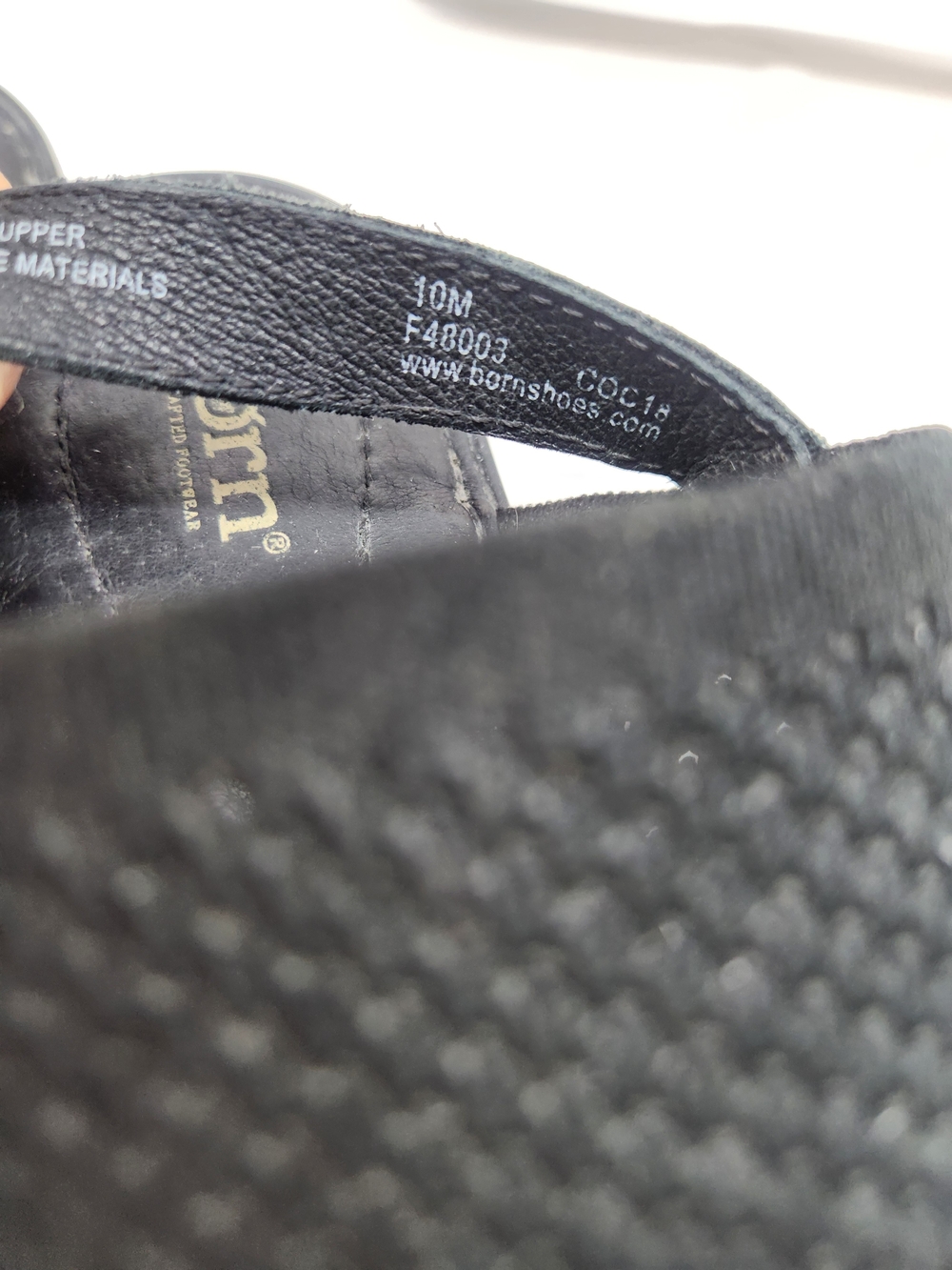 Born Women's Black Dual-Strap Stretch Sandals - Picture 6 of 9